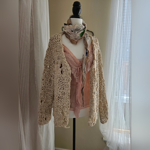 RIBBON KNIT CARDIGAN - Picture 12 of 12